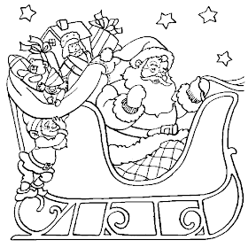 santa sleigh coloring pages.  Santa Sleigh Coloring Pages Christmas Sleigh Coloring Pages