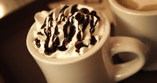 A cup of hot chocolate