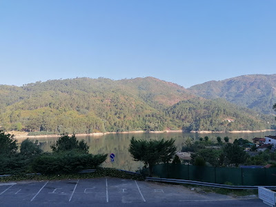 Vista a partir da varanda do quarto da Galicia Guesthouse em Vilar da Veiga no Gerês