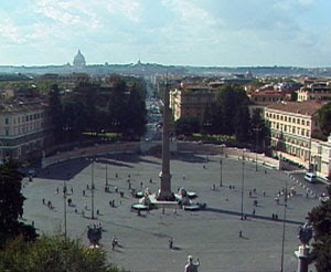 La Piazza del Popolo, Lugares Turisticos en Roma, Plazas de Roma, Que ver en Roma, Que visitar en Roma, Turismo en Roma, 