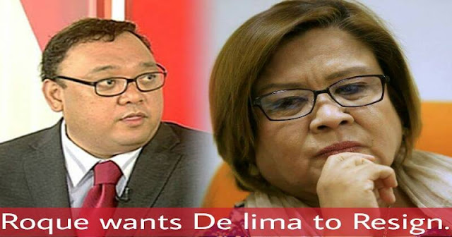 Roque wants De lima to Resign