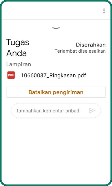 tugas telah terkirim