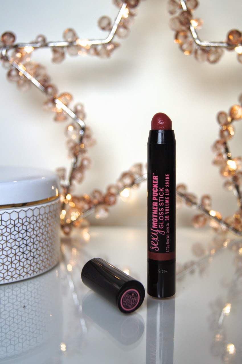 soap & glory sexy mother pucker gloss stick plum jam review