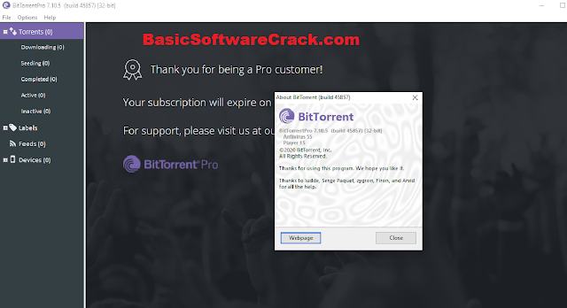 BitTorrent Pro v7.10.5 Build 45967 with Key BitTorrent Pro v7.10.5 Build 45967 with Key