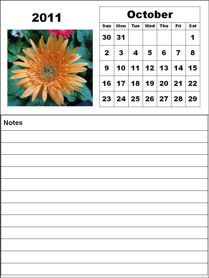 october 2011 calendar. October 2011 calendar