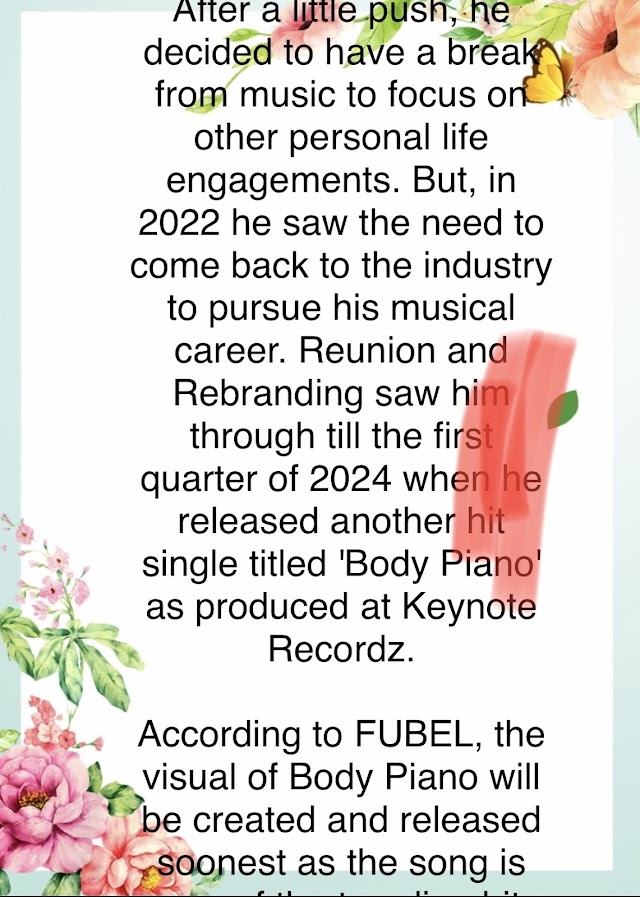 Body Piano: FUBEL MUSIC