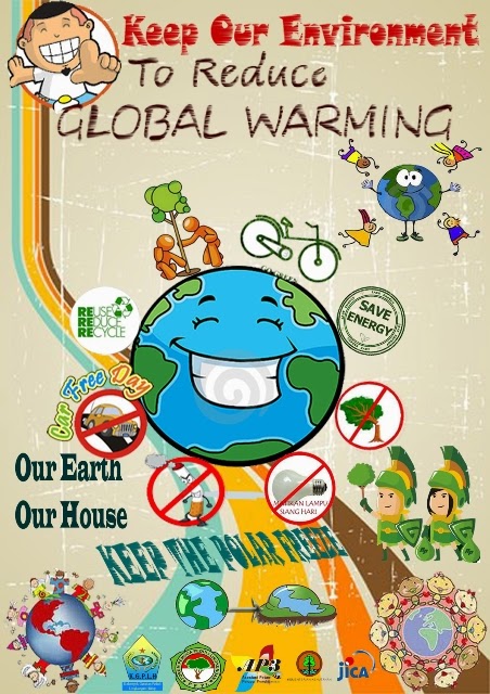 Catatan Jari jari Poster Global Warming 
