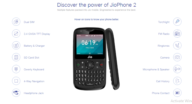 jio phone 2 specifications