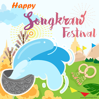 New Happy Songkran festival 2019 Greetings Images