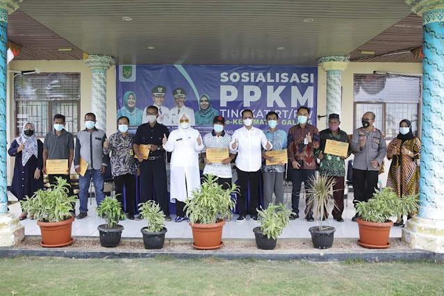 Didampingi Wagub Kepri, Amsakar Sosialisasikan PPKM Level 4