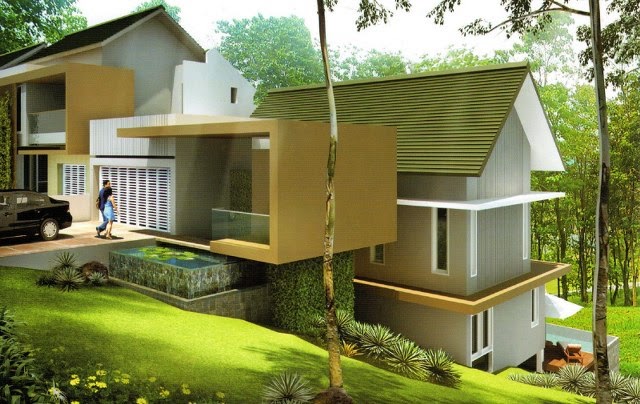  Desain Rumah Tanah Miring Ke Belakang  Desain  Rumah  
