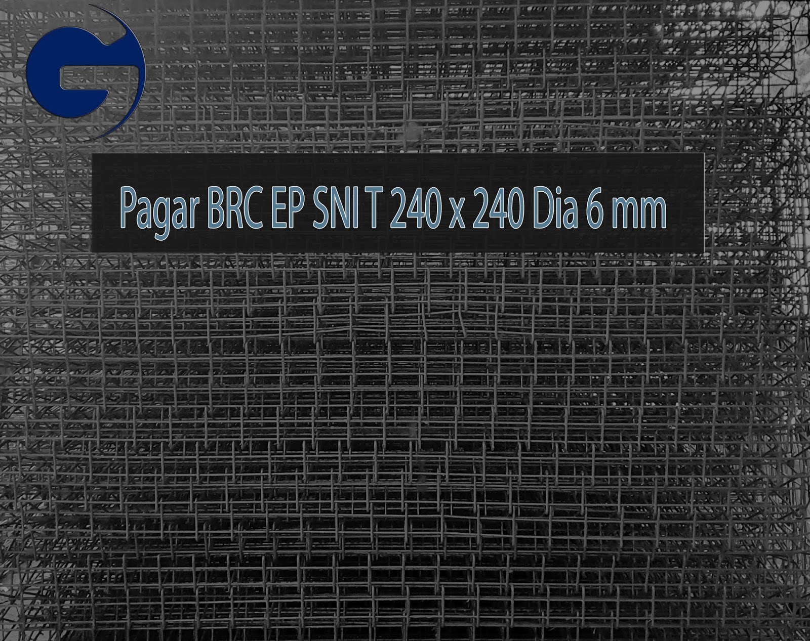 Jual pagar BRC HD SNI T 240 x 240 Dia 6 mm