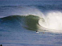 surfing on kuta center lombok west nusa tenggara Indoensia