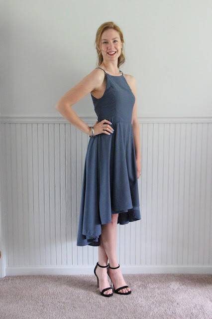 Slate Blue Bridesmaid Dress : Vogue 9252 by Palindrome Dry Goods