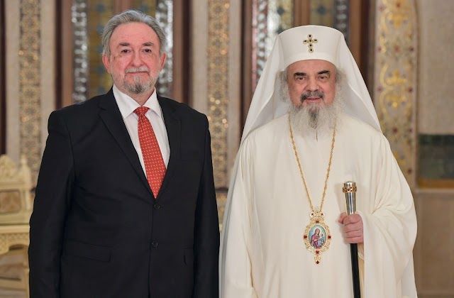 Ambassador of the Republic of Macedonia in Bucharest visits the Romanian Patriarchate at the end of mission