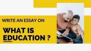 Write an essay, what is education?