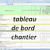 Modèle: " Tableau de bord chantier génie civil " - EXCEL