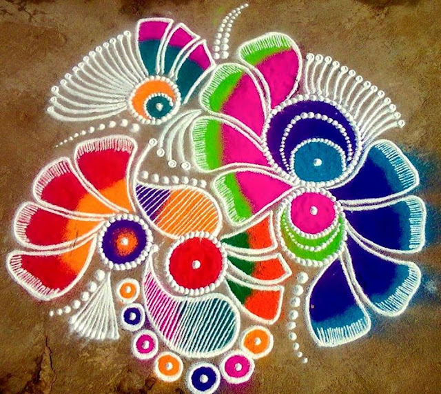 Latest Rangoli Patterns and Designs for Diwali 2017