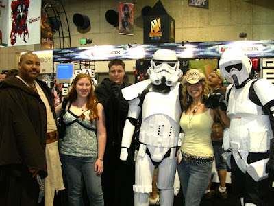 Storm troopers and Jedi at Comic Con