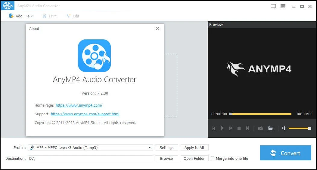 AnyMP4 Audio Converter Free Download