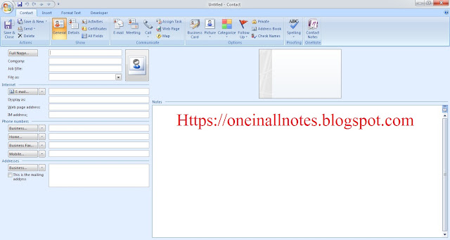HOW TO ADD AND MODIFY A CONTACT INTO MICROSOFT OUTLOOK?
