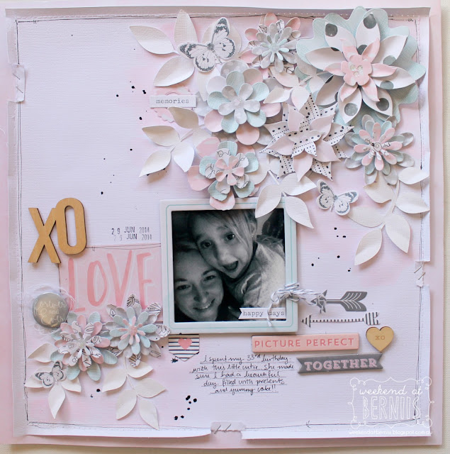 "XO " layout by Bernii Miller using the " Love Always" collection by Cocoa Vanilla Studio.