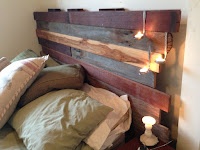 Increíbles cabeceros de cama con madera reciclada