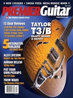 Premier Guitar - April 2009 | ISSN 1945-0788 | TRUE PDF | Mensile | Professionisti | Musica | Chitarra
Premier Guitar is an American multimedia guitar company devoted to guitarists. Founded in 2007, it is based in Marion, Iowa, and has an editorial staff composed of experienced musicians. Content includes instructional material, guitar gear reviews, and guitar news. The magazine  includes multimedia such as instructional videos and podcasts. The magazine also has a service, where guitarists can search for, buy, and sell guitar equipment.
Premier Guitar is the most read magazine on this topic worldwide.