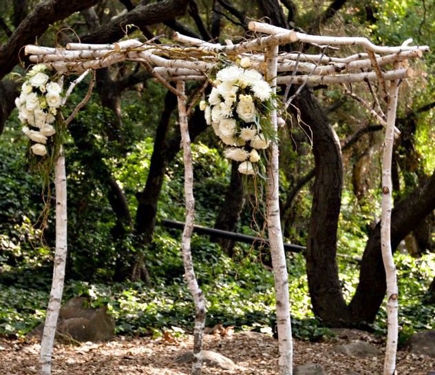 Birch arch via Exquisite Event Planning Design