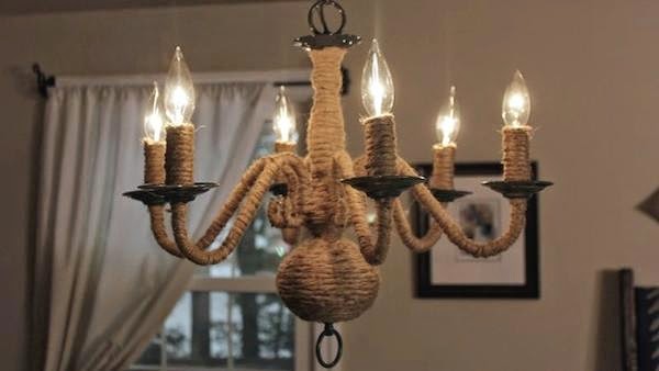 Twig Chandelier Diy