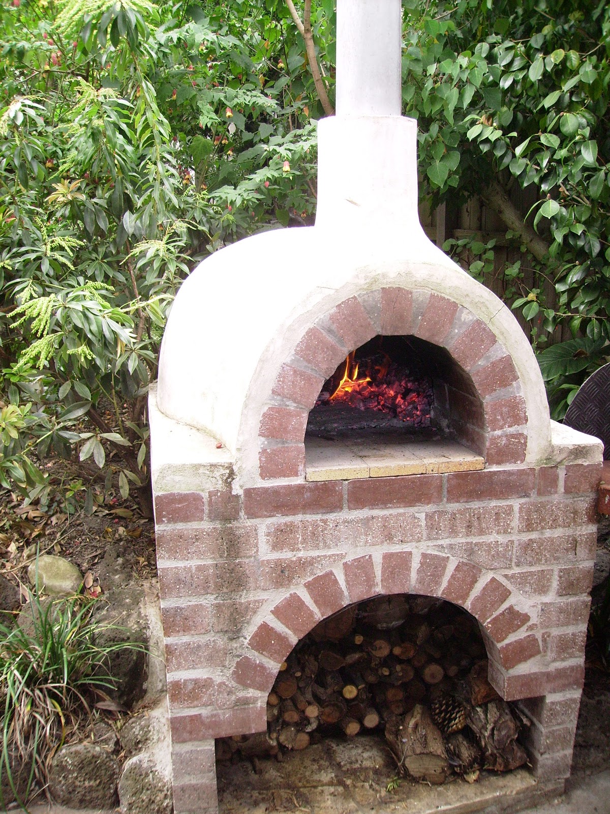 Cooking Wood Burning Pizza Oven Using Fire Making Time Funny ...