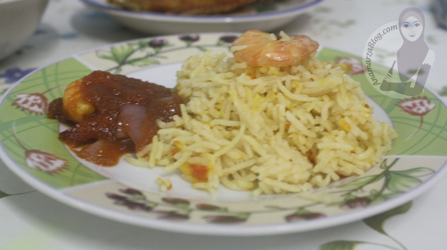 Nasi Beriani (Briyani) Udang - Sumarz.Com