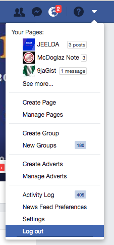 How to Log out of My Facebook Account?