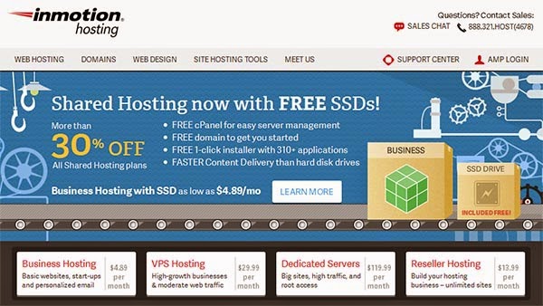 Review : Web Hosting InMotion