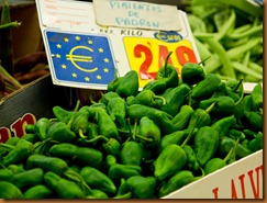Madrid mercado padron peppers