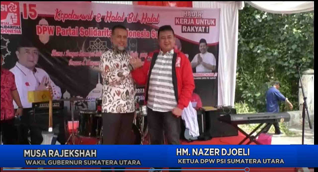 Ketua DPW PSI Sumut, Nezar Djoeli Dukung Musa Rajekshah alias Ijeck Pilkada Sumut 2024.