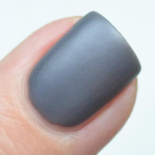 gray matte nail polish