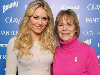 Lindsey Vonn with her mother Linda Anne