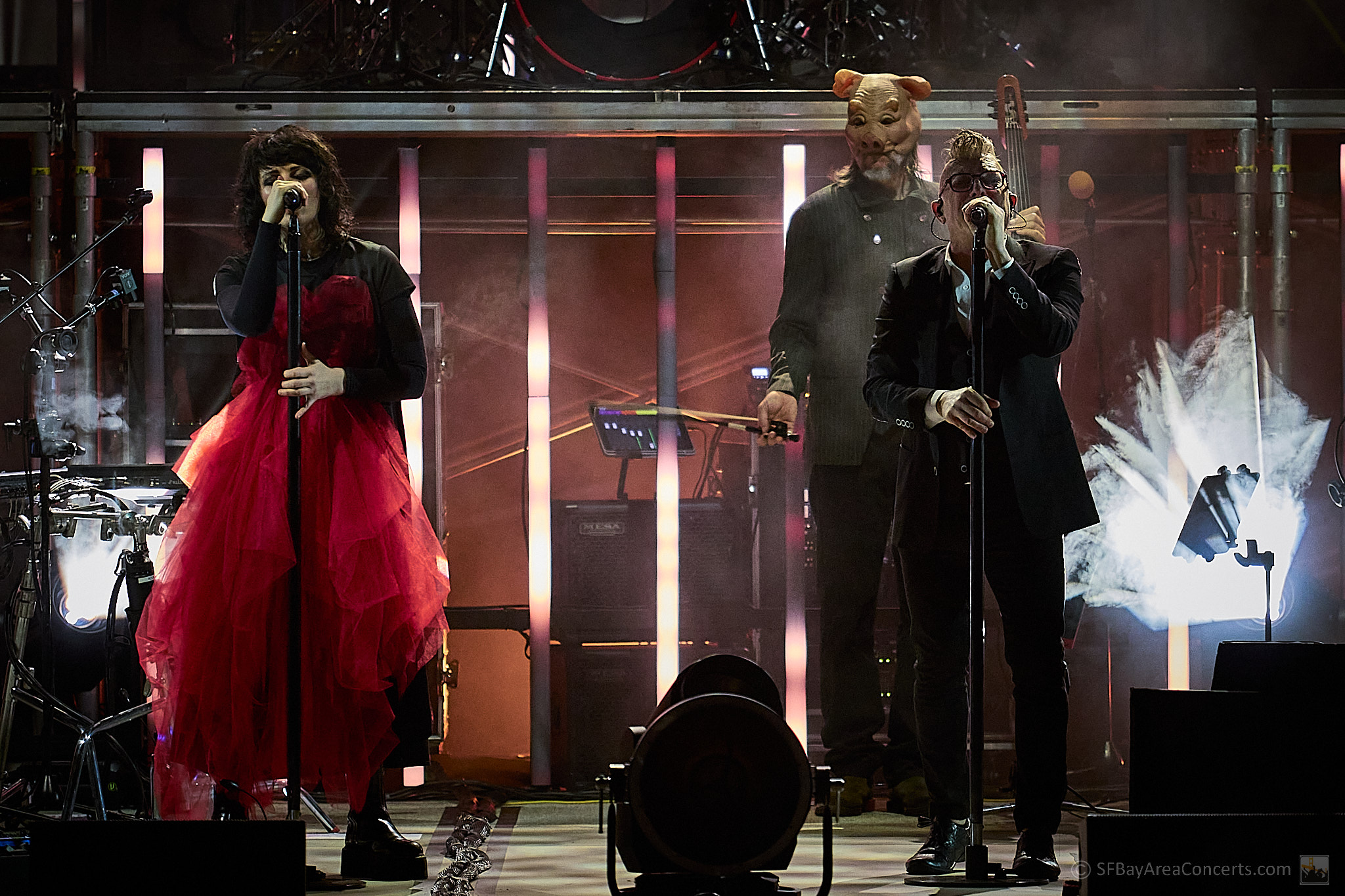 Carina Round, Les Claypool, and Maynard James Keenan @ the Greek Theatre (Photo: Kevin Keating)