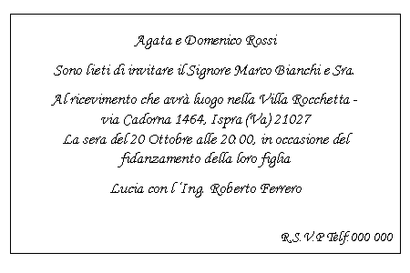 annunciare un matrimonio