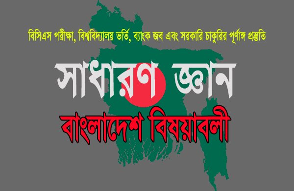 সাধারণ জ্ঞান বাংলাদেশ বিষয়াবলী প্রশ্ন উত্তর-৩৫ | General Knowledge Bangladesh Current Affairs MCQ 35