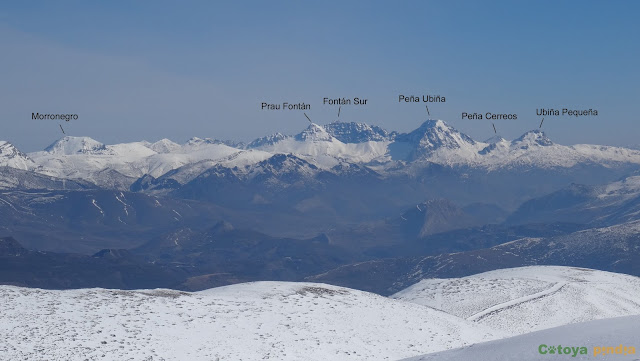 Ruta invernal al Pico Nevadín desde Salientes