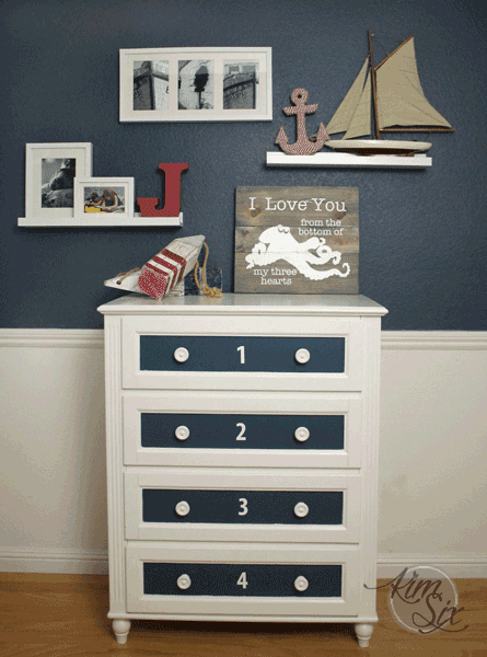 Octopus stenciled sign nautical