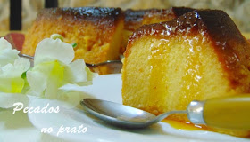 Pudim caseiro de pão