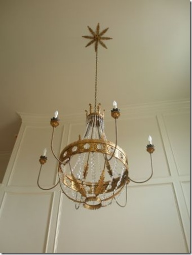 julie neill- Custom Vanessa Chandelier with Sunburst Canopy