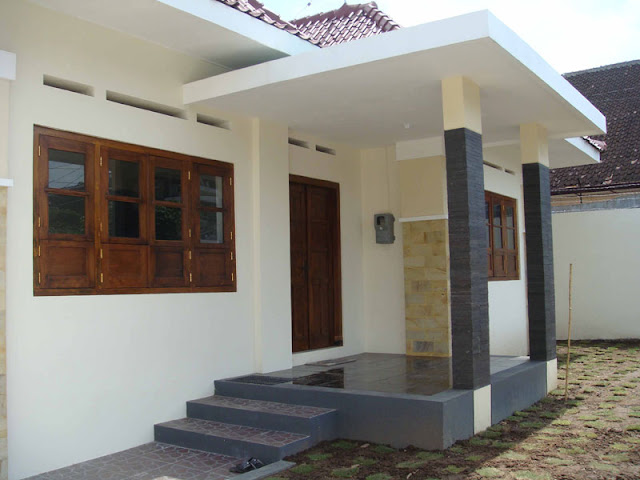 Teras Rumah Minimalis Batu Alam