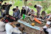 Kapolres Bener Meriah hadiri pemakaman anak dari Personel Polda Aceh