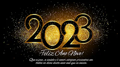 Feliz Ano Novo 2023 Imagem com Mensagem para Compartilhar