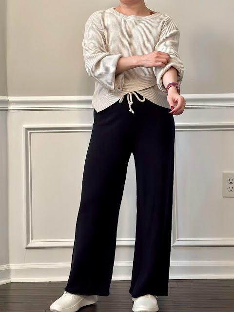 Fit Review Friday! Naked Cashmere Chrissy Wide Leg Cotton Cashmere Pant and  Suri Cashmere Scarf