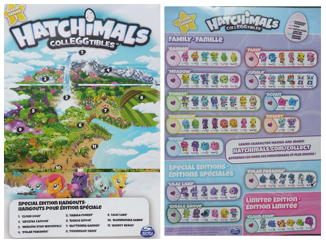 Hatchimal CollEGGtible Map and Collector Sheet